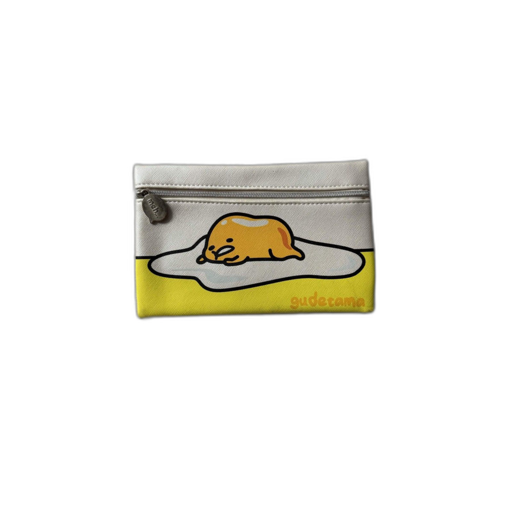 gudetama sanrio lazy egg mini makeup cosmetics bag